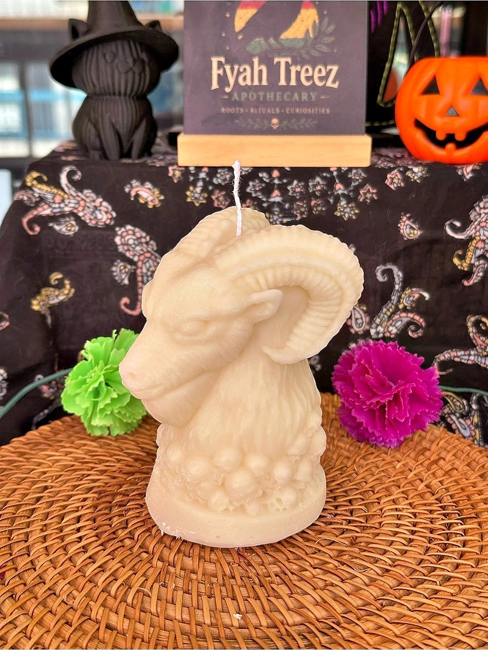 Witch’s Sacred Ram Candle – Horned Folk Magic Candle